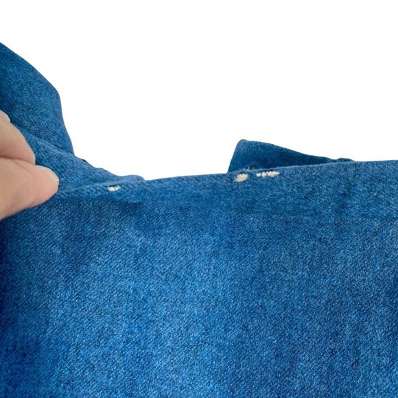 Vintage Pendleton 100% Virgin Wool 2-Piece Midi Skirt Suit Set Blue Blazer 8/12 - Picture 12 of 16